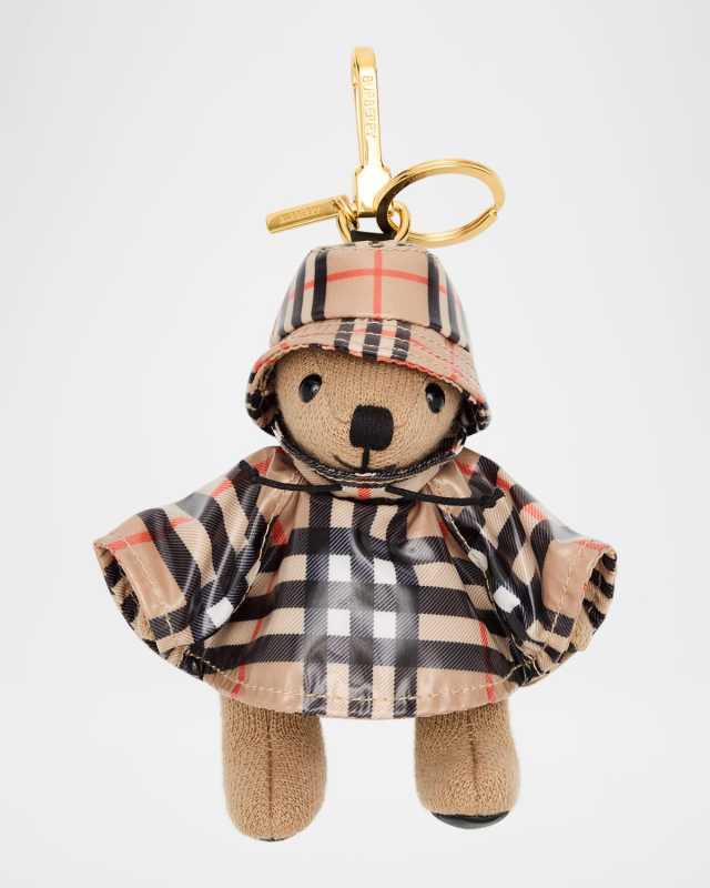 Thomas Check Raincoat Bear Bag Charm
